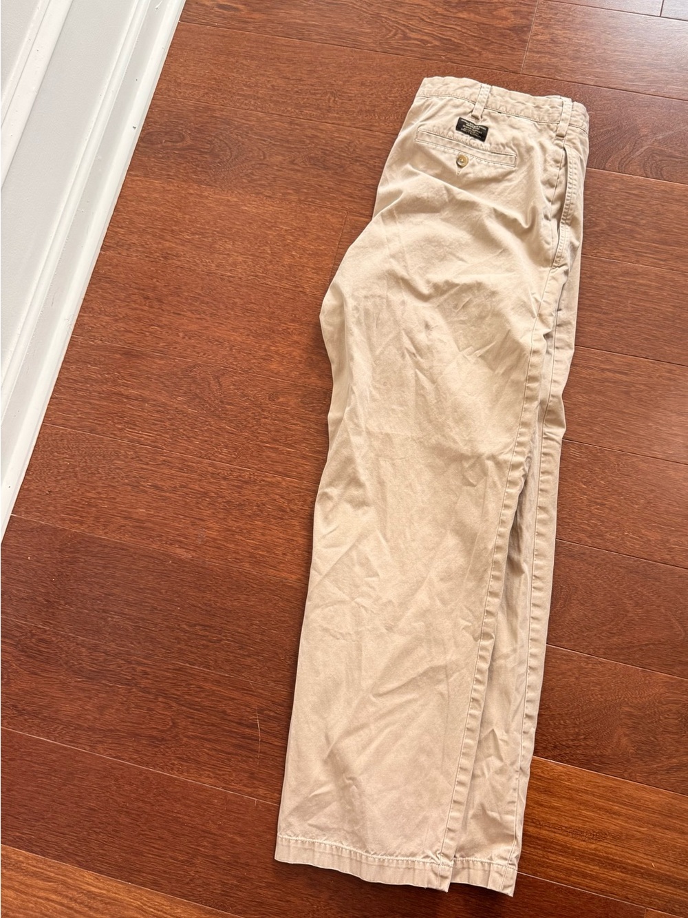 Banana Republic Khaki Straight-Leg Chinos - Light Beige